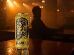 A glass of the best beer with golden foam, placed on a rustic wooden table, showcasing its crisp, refreshing taste and premium quality.