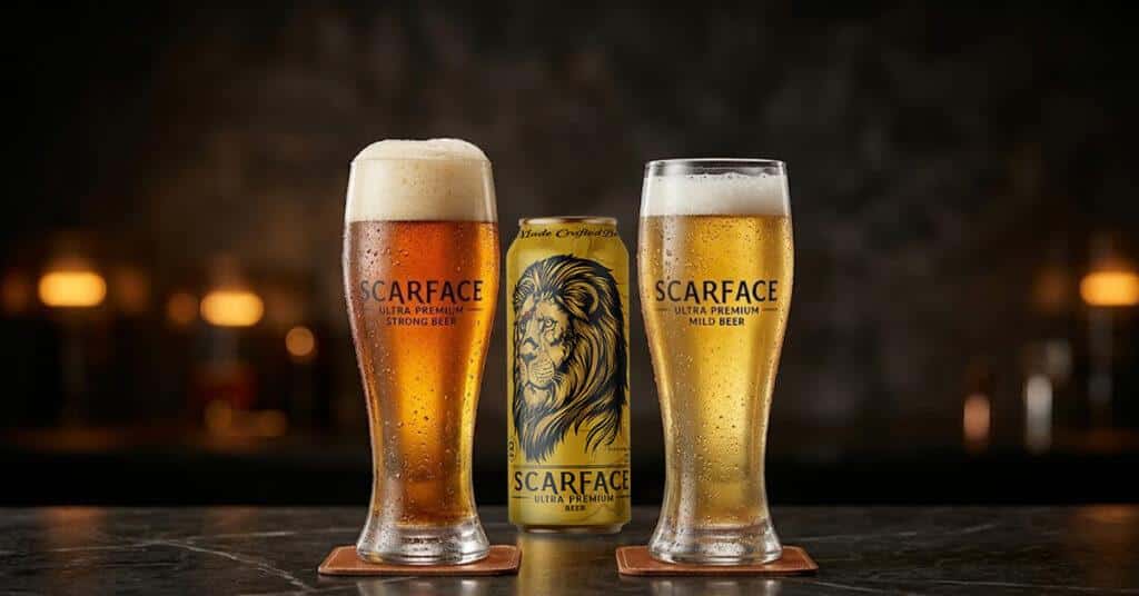 Strong beer and mild beer comparison